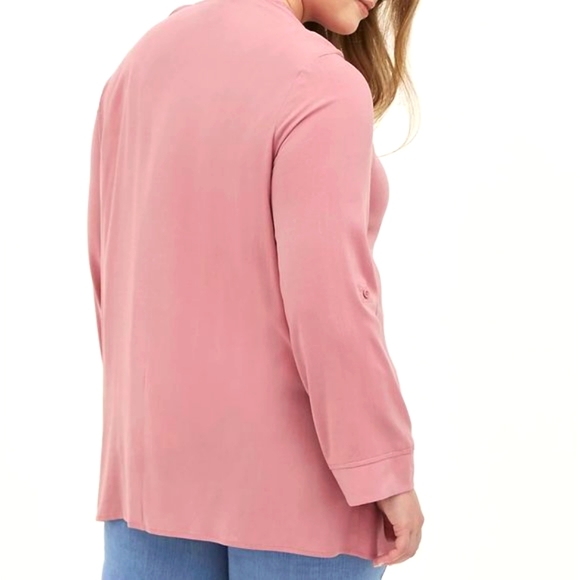 ♥️NWT VINTAGE TORRID VALENTINES DAY CARDIGAN SWEATER ROSE DRAPED FRONT KIMONO - Picture 2 of 11